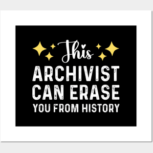 Profession Archivist Librarian Funny Archives Joke Posters and Art